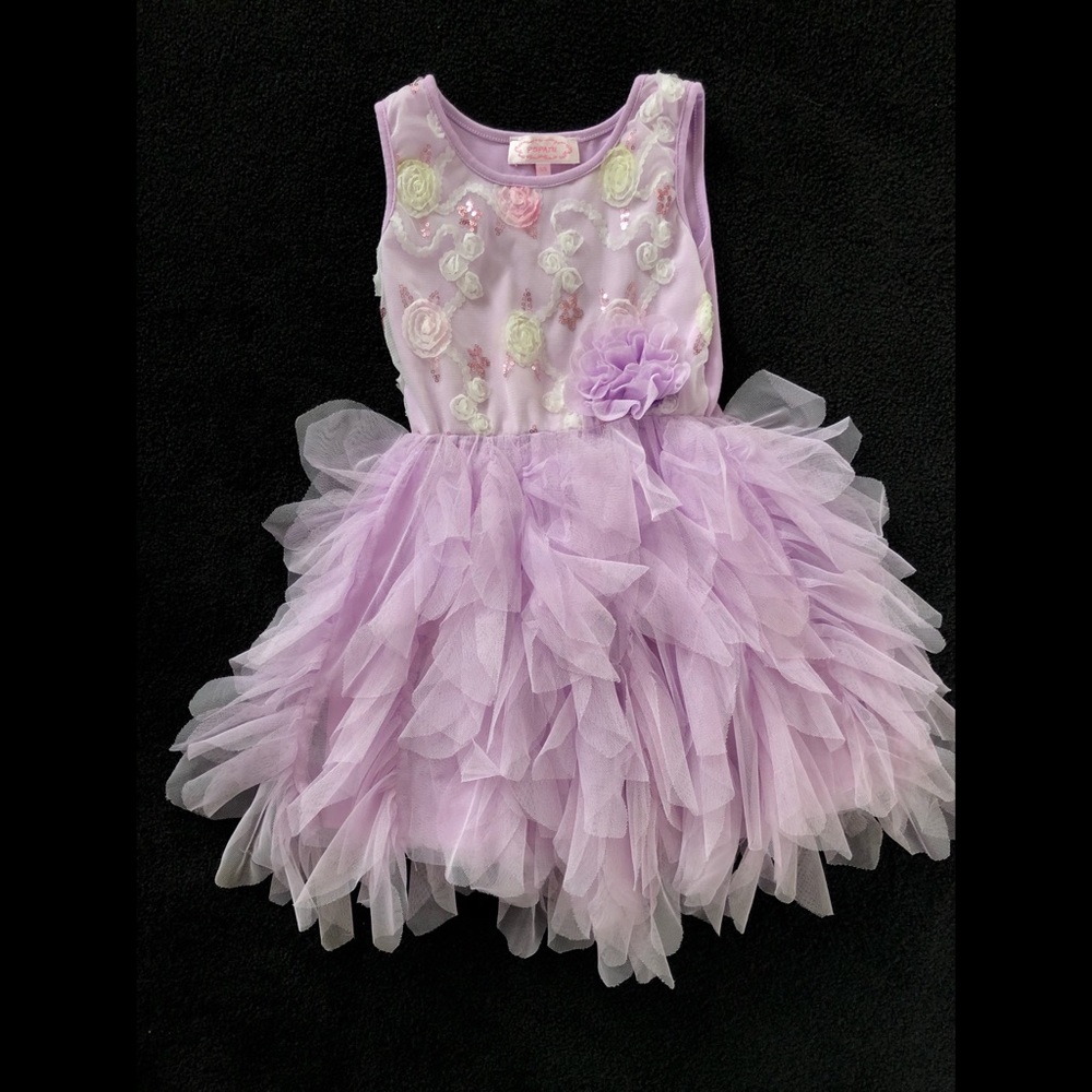 Girls Tutu Dress (Purple)